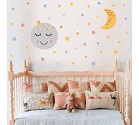 BuerHomie Adesivi Murali Bambini Cameretta, SOLE LUNA STELLE Stickers Murali Bambini Grande, Decorazioni per la Cameretta dei Bambini Ragazzino o Bimba