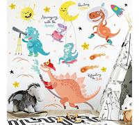 BuerHomie Adesivi Murali Bambini, Dinosauri divertenti Stickers Murali Bambini Grande, Decorazioni per la Cameretta dei Bambini Ragazzino o Bimba