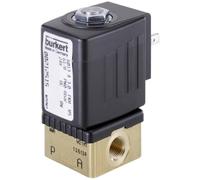 Bürkert 125306 - Piccola valvola solenoide a 2/2 vie, ad azione diretta 24 V/DC, connettore G 1/4, valore kv-5 l/min pressione di esercizio (B