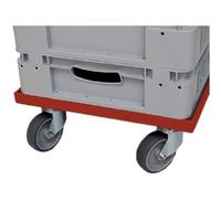 buerkle 3414 - 9900 carrello con ruote in PP/DPT per NORM contenitore, 600 mm × 400 mm, carico utile circa 250 kg
