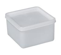Bürkle LDPE - Contenitore multiuso quadrato con chiusura, capacità 1500 ml, lunghezza 208 mm