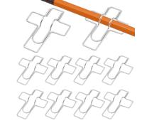 Büroklammer Stiftehalter Metall - 10-Teiliger Wiederverwendbarer Organizer | Notizbuch Büroklammer Stift Halter Für Büro Schule Klassenzimmer Schreibtisch Klemmbrett Buch Skizzenbuch Arbeitsutensilien