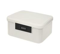 BUERPINKING Scatola a 2 piani con chiusura, scatola per medicinali in ABS, contenitore per farmaci, 26,2 x 22 x 12,1 cm, organizer multifunzionale per medicinali, kit di pronto soccorso domestico