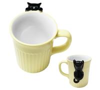 BUERPINKING Tazza Gatto Ceramica, Mug Carino con Gatto 3D, Tazza per Caffè, Regali per Donne e Uomini, Regalo di Festa, Amanti dei Gatti, 350ml