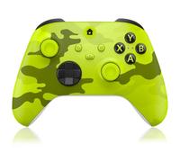 BUERTT Controller Xbox One, controller Xbox Wireless per Xbox One, Xbox Series X/S, controller wireless con jack audio da 3,5 mm, con adattatore wireless da 2,4 GHz, giallo mimetico