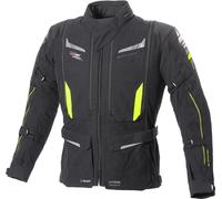 Büse Agadir, giacca tessile impermeabile 50 male Nero/Giallo Fluo/Grigio