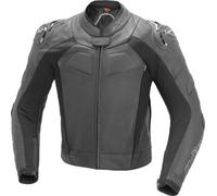 Büse Assen Giubbotto moto in pelle, nero, Taglia 52