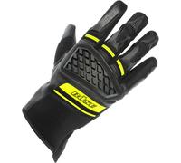 Büse Braga Guanti da moto, nero/giallo, Taglia 9