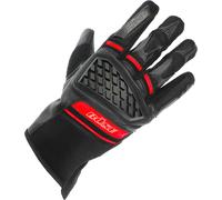 Büse Braga Guanti da moto, nero/rosso, Taglia 12