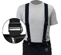 Büse Bretelle con ganci, nero, Taglia L