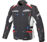 Büse Highland II, giacca tessile impermeabile 50 male Nero/Grigio Chiaro/Rosso/Blu