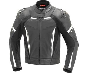 Büse Imola Giacca in pelle per moto, Bianco/nero, Taglia Short 26