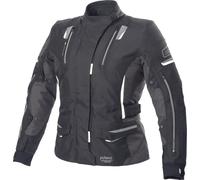 Büse Jana Giacca tessile moto da donna, nero/grigio/bianco, Taglia 36