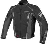Büse Miles, giacca tessile impermeabile 3XL male Nero/Grigio
