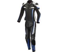 Büse Mille, abito in pelle 2pz. donne 36 female Nero/Bianco/Blu