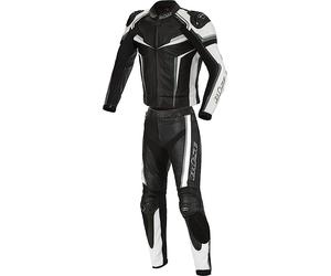 Büse Mille Abito in pelle moto a due pezzi, Bianco/nero, Taglia 54