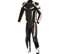 Büse Mille Abito in pelle moto a due pezzi, nero/rosso/giallo, Taglia 52