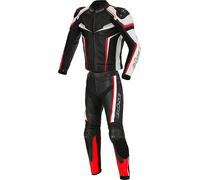 Büse Mille Abito in pelle moto a due pezzi, nero/rosso, Taglia 48
