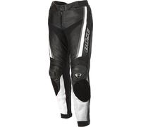 Büse Mille Pantaloni in pelle da moto da donna, Bianco/nero, Taglia 19