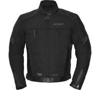 Büse Novaro Giacca impermeabile in pelle/tessuto da moto, nero, taglia 3XL 4XL 60 per maschi