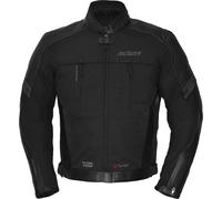 Büse Novaro Giacca impermeabile in pelle/tessuto da moto, nero, taglia 3XL 4XL 60 per maschi