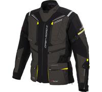 Büse Open Road III, giacca tessile impermeabile 52 male Grigio Scuro/Nero/Giallo Fluo