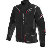 Büse Open Road III Giacca tessile moto impermeabile, nero-rosso, taglia 3XL 58 per maschi