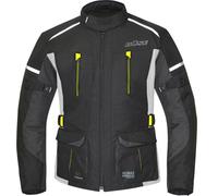 Büse Rider, giacca tessile impermeabile M male Nero/Grigio/Giallo Fluo