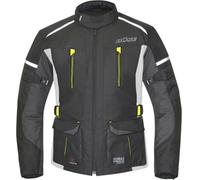 Büse Rider impermeabile Giacca tessile moto per bambini, nero/giallo, 140