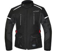 BÜSE Rider impermeabile Giacca tessile moto per bambini, nero-grigio, taglia S 152