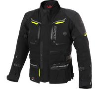 Büse Storm Giacca tessile moto da donna impermeabile, nero, Taglia 36