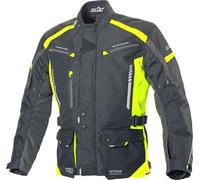 Büse Torino II, giacca tessile impermeabile L male Nero/Giallo Fluo