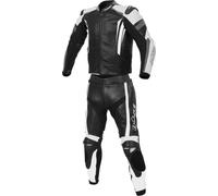 Büse Track Due pezzi da donna tuta in pelle della moto, nero-bianco, taglia 40 per donne