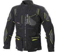 Büse Travel Pro, giacca tessile impermeabile 64 male Nero/Giallo Fluo
