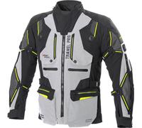 Büse Travel Pro, giacca tessile impermeabile 52 male Nero/Grigio Chiaro/Giallo Fluo
