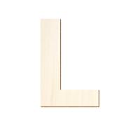 Bütic GmbH Lettere in Legno - Ubuntu - Testo a Scelta/Scritta con Taglia a Scelta, Legno, Großes L, 20cm
