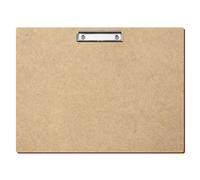 Bütic HDF/MDF - Portablocco standard per DIN A3 A4 A5 A6 in HDF spesso 3 mm, formato: A3 orizzontale, morsetto: morsetto argento