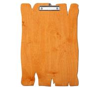 Bütic Toscana - Portablocco in legno per DIN A3 A4 A5 A6 in compensato di betulla da 3 mm e sigillato con vernice trasparente resistente, formato: A3 alto, morsetto: morsetto argento