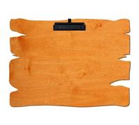 Bütic Toscana - Portablocco in legno per DIN A3 A4 A5 A6 in compensato di betulla da 3 mm e sigillato con vernice trasparente resistente, formato: A3 orizzontale, morsetto: morsetto nero