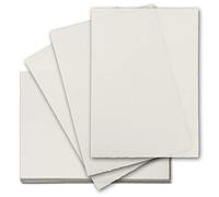 Büttenpapier - 10 fogli di carta da lettere formato DIN A4, senza filigrana, carta vintage fatta a mano, 210 x 297 mm, bianco naturale