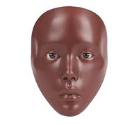 Bueuo Tavola per fare pratica con il trucco, 5D riutilizzabile, in silicone, con pennelli da trucco, spugna e ombretto, per artisti emergenti, regalo per ragazze, colore nero