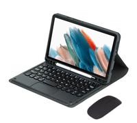 Bueuwe Custodia con Tastiera per Samsung Galaxy Tab A9 8,7 Pollici - Trackpad Multi-Touch, Custodia per Tablet Folio con Tastiera Wireless Rimovibile,Nero