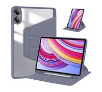 Bueuwe Custodia per Redmi Pad PRO 12,1" / Poco Pad 12,1", Cover Girevole,con Porta-Matita, Custodia Protettiva Girevole a 360 Gradi, con Funzione di riattivazione Automatica,Viola