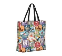 Buewutiry Borsa da donna con chiusura lampo, borsa da spiaggia da donna, con sigillo mondiale, ideale per ospedale, spiaggia, viaggi, shopping