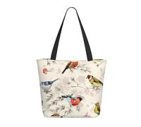 Buewutiry Borsa da viaggio da donna - Borsa a tracolla leggera con piccoli uccelli - Borsa a mano per infermiere spiaggia - Borsa grande e alla moda da donna con cerniera