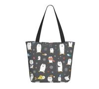 Buewutiry Borsa da viaggio da donna, da lavoro, leggera, divertente, con pinguino, borsa a tracolla da infermiera, borsa da spiaggia da donna, alla moda, grande, con cerniera