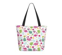 Buewutiry Borsa da viaggio da donna - Leggero e carino fenicottero rosa C borsa a tracolla borsa da infermiera borsa da spiaggia per donna grande e alla moda con