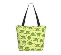 Buewutiry Borsa da viaggio da donna per il lavoro leggera divertente con rane borsa a tracolla per infermiere borsa da spiaggia donna grande moda borsa da donna con cerniera