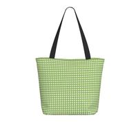 Buewutiry Borsa da viaggio da donna per lavoro leggera a scacchi verde borsa a tracolla per infermiere borsa da spiaggia donna grande moda borsa da donna con cerniera