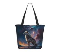 Buewutiry Borsa da viaggio da donna per lavoro leggera da notte lupo borsa a tracolla borsa da infermiera borsa da spiaggia donna grande moda borsa da donna con cerniera